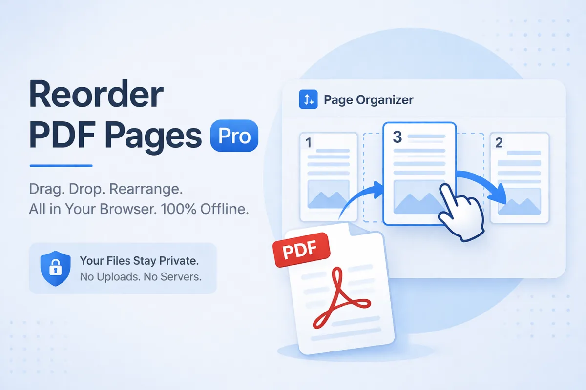 Reorder PDF Pages Pro: Offline Page Organizer Tool