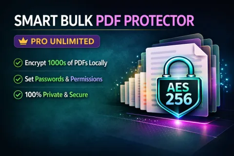 Smart Bulk PDF Password Protector Pro: Encrypt & Secure PDFs Offline Unlimited thumbnail